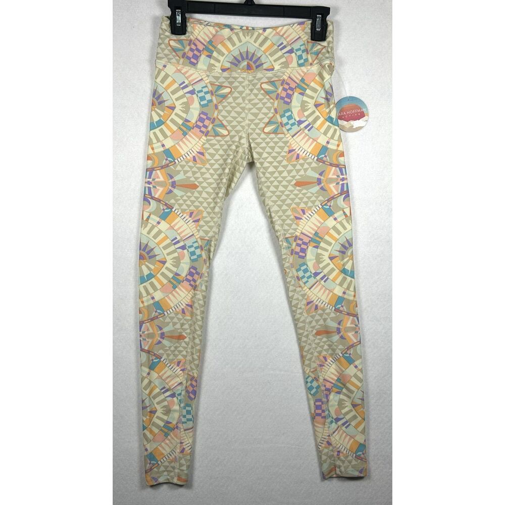 NWT Mara Hoffman Active Eos Stone Geometric Full Length Leggings Size Small